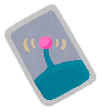 ピンクのアンテナ